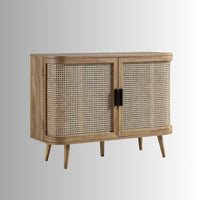 Dazel Wooden Rattan Cabinet