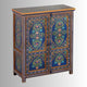 Hirom Wooden Handpainted Storage Cabinet