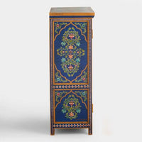 Hirom Wooden Handpainted Storage Cabinet