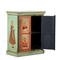 Raja rani Wooden Handpainted Cabinet