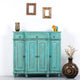 Harvey Wooden Cabinet Storage Unit (Turquoise Distress)