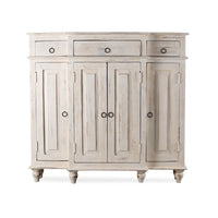 Harvey Wooden Cabinet Storage Unit (White Distress)