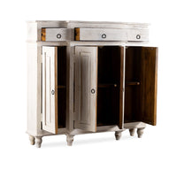 Harvey Wooden Cabinet Storage Unit (White Distress)