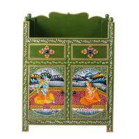 Shri Wooden Cabinet for Storage (Handpainted)