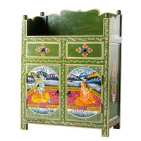 Shri Wooden Cabinet for Storage (Handpainted)