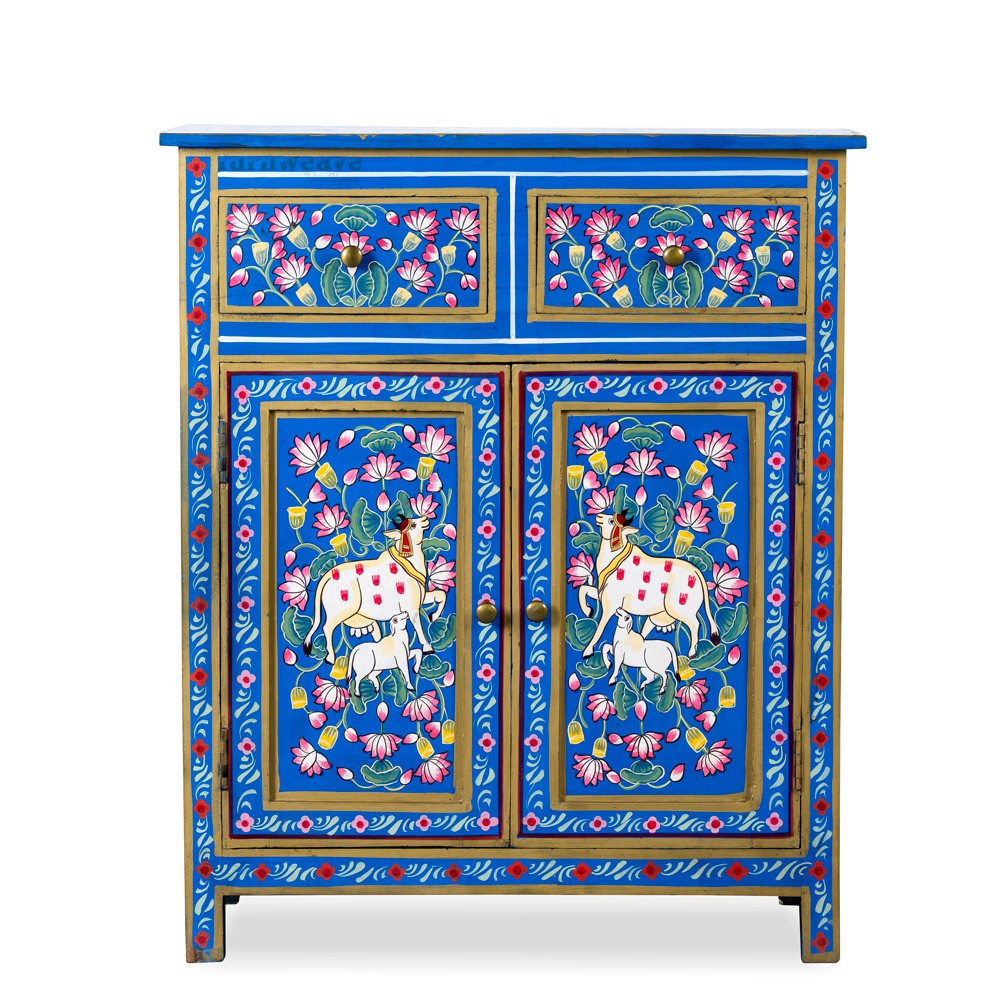 Gau Wooden Handpainted Cabinet