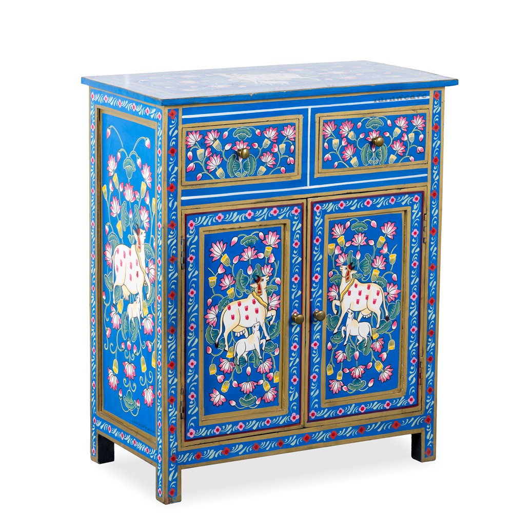 Gau Wooden Handpainted Cabinet