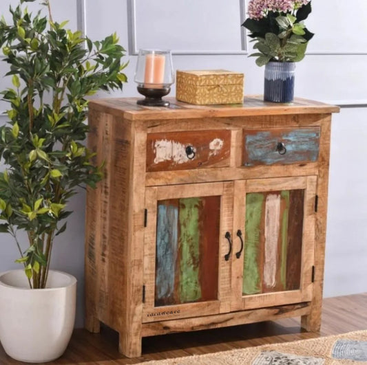 Sikke Wooden Reclaimed Finish Cabinet