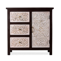 Jika Wooden Carved Cabinet (Walnut)