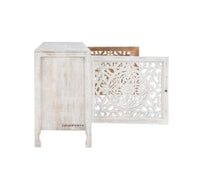 Yepa Wooden Cabinet for Storage (White Distress)