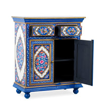 Biven Wooden Handpainted Cabinet with Drawers (Model 2)