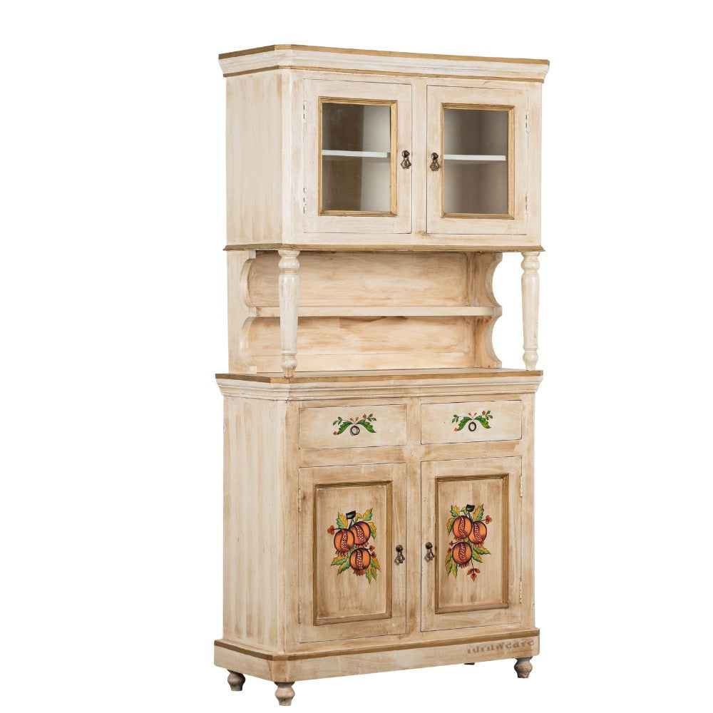 Filke Wooden Handpainted Crockery Display Sideboard (Model 2)