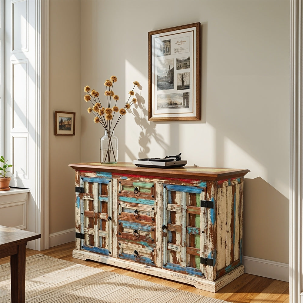 Shafke Wooden Reclaimed Finish Sideboard (Reclaimed)