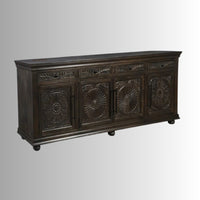 Jeen Wooden Carved Sideboard (Walnut)