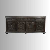 Jeen Wooden Carved Sideboard (Walnut)