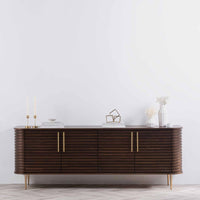 Oriana Wooden Designer Sideboard (Brown)