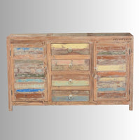 Terea Wooden Rustic Distress Sideboard (Reclaimed)