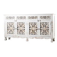 Atena Wooden Sideboard for Storage (White Distress)