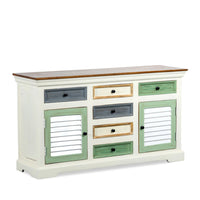 Akea Wooden Sideboard for Storage (Cream Finish)