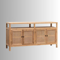 Gali Wooden Rattan Sideboard (Natural)