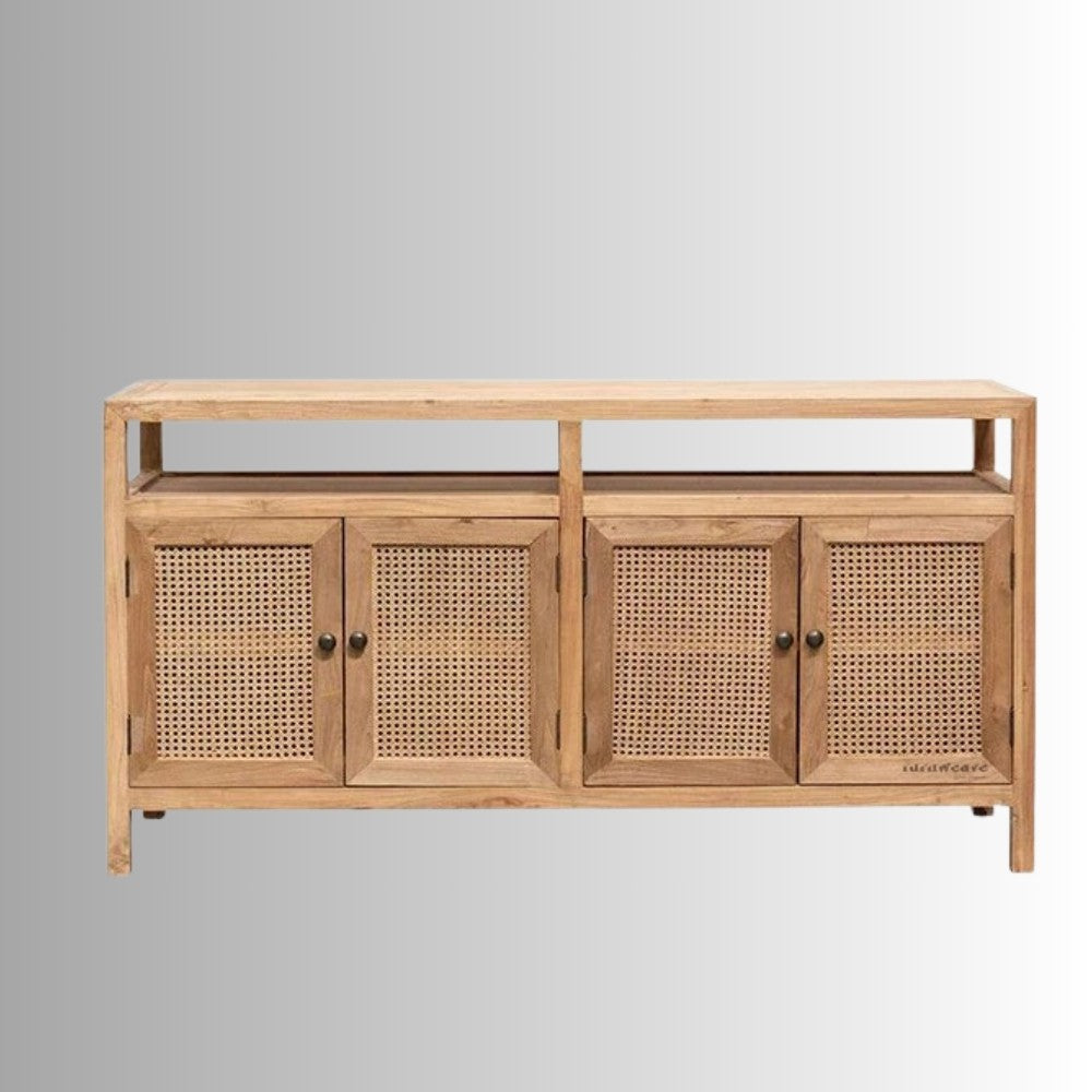 Gali Wooden Rattan Sideboard (Natural)