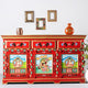 Kalakre Wooden Handpainted Sideboard Storage Cabinet