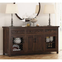 Otae Wooden Sideboard for Storage (Walnut)