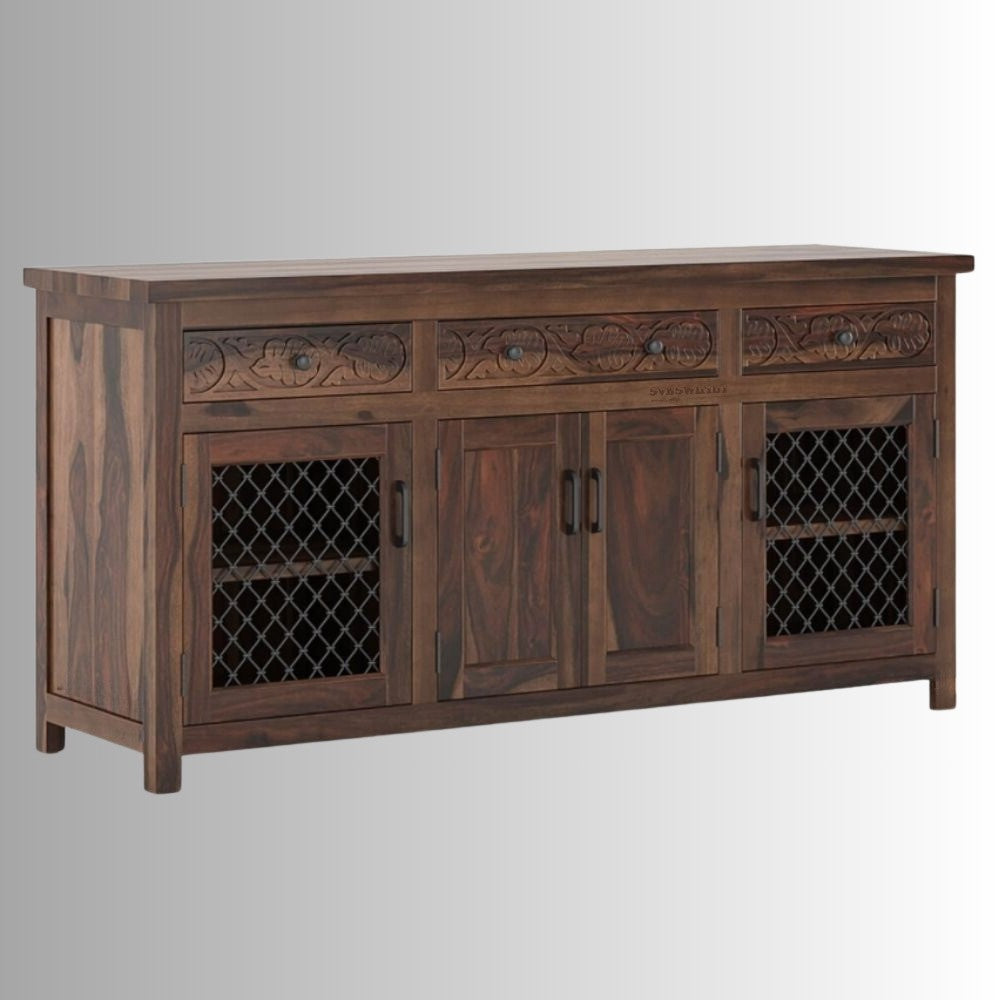 Otae Wooden Sideboard for Storage (Walnut)