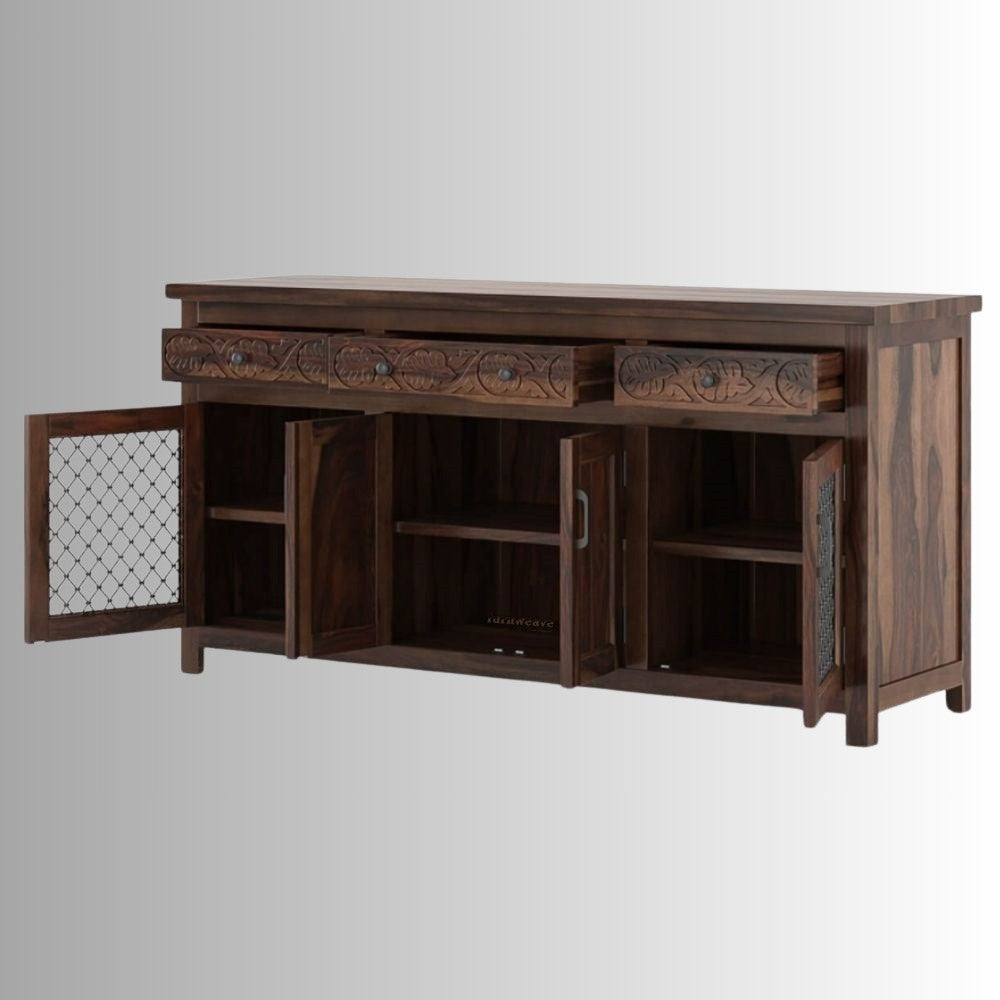 Otae Wooden Sideboard for Storage (Walnut)