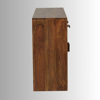 Ritva Wooden Sideboard Cabinet for Storage (Honey)