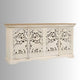 Sevena Wooden Carved Sideboard (Off White Distress)