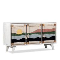 Bunai Handwoven Sideboard (White Distress)