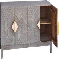 Eisth Wooden Modern Designer Sideboard (Grey Wash)