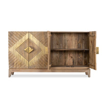 Eisth Wooden Modern Designer Sideboard  (Dual Tone Finish)