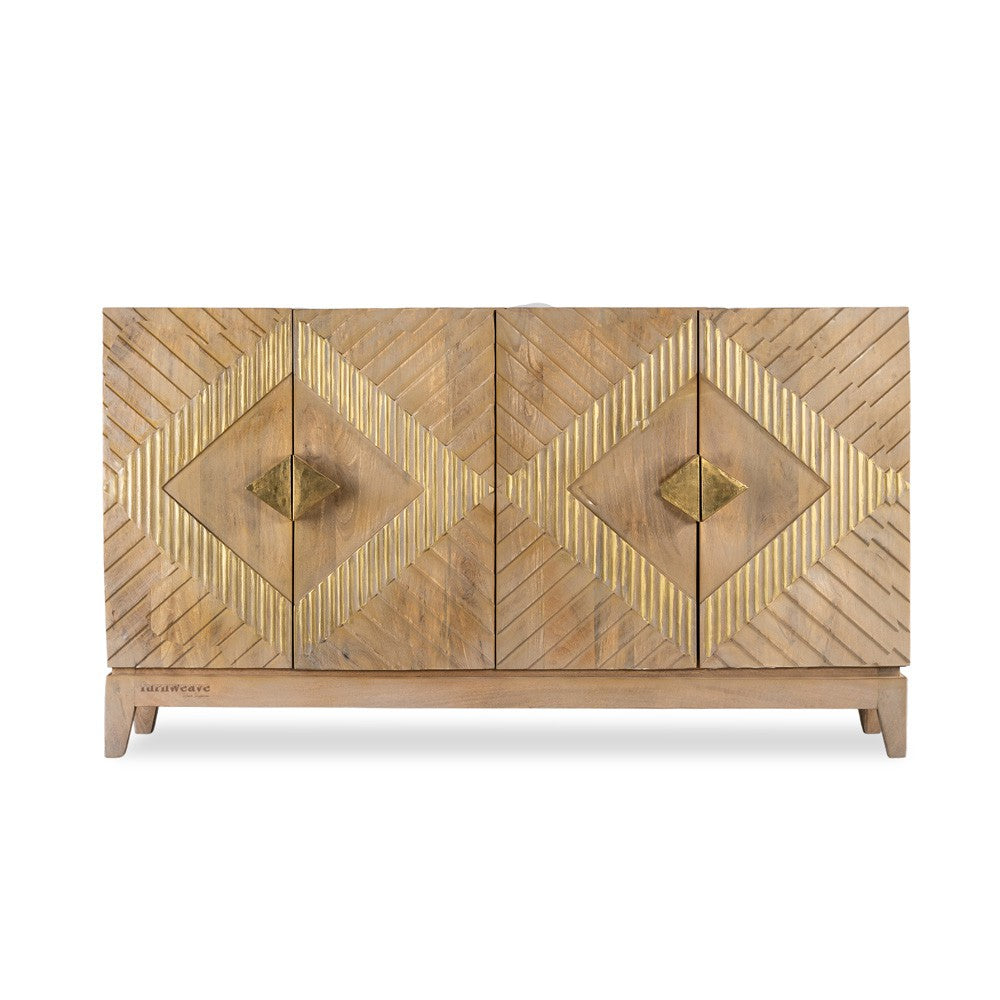 Eisth Wooden Modern Designer Sideboard  (Dual Tone Finish)