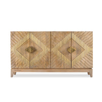 Eisth Wooden Modern Designer Sideboard  (Dual Tone Finish)