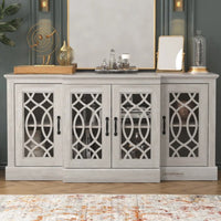 Sifa Wooden Designer Modern Sideboard (Light Grey)