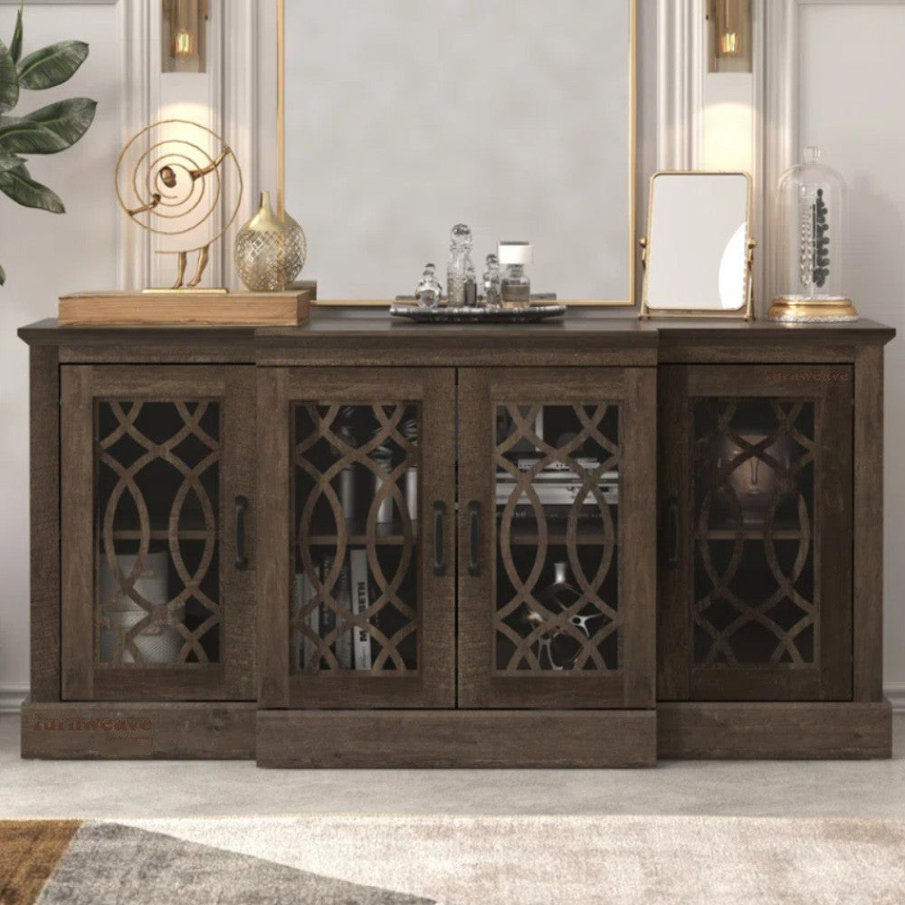 Sifa Wooden Designer Modern Sideboard (Brown)