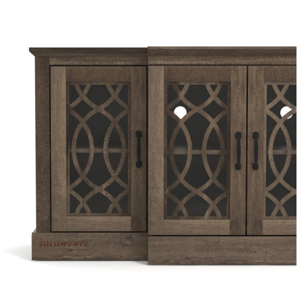 Sifa Wooden Designer Modern Sideboard (Brown)