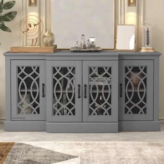 Sifa Wooden Designer Modern Sideboard (Dark Grey)