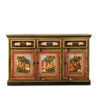 Shri Wooden Sideboard for Storage (Handpainted)