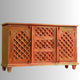 Kitchen Wooden Sideboard for Storage (Orange)