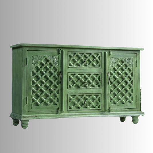 Kitche Wooden Sideboard for Storage (Green)