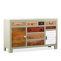 Eight Wooden Sideboard for Storage (Dark Green)