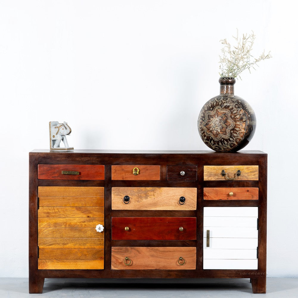 Eight Wooden Sideboard for Storage (Walnut)