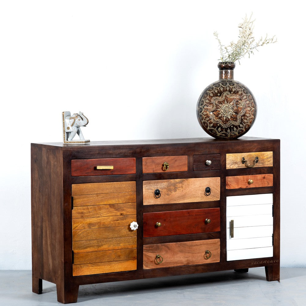 Eight Wooden Sideboard for Storage (Walnut)