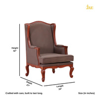 Sudhe Wooden Upholstered Accent Chair Sofa