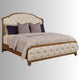 Kapi Solid Wood Upholstered Bed (Teak) | Buy Wooden Double Beds Online in India | Buy Solid Wood Beds Online in India | Solid Wood Furniture Online | Furnweave