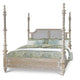 Utsav Rattan Poster Traditional Bed (Brown Distress) | buy poster beds in India | Furnweave