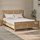 Safor Wooden Rattan Bed Online in India | best wooden king size bed | Furnweave